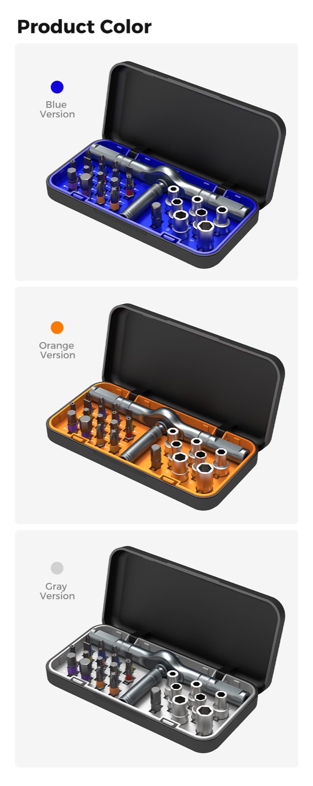 25-in-1 T Handle Ratchet Screwdriver Set detail 08