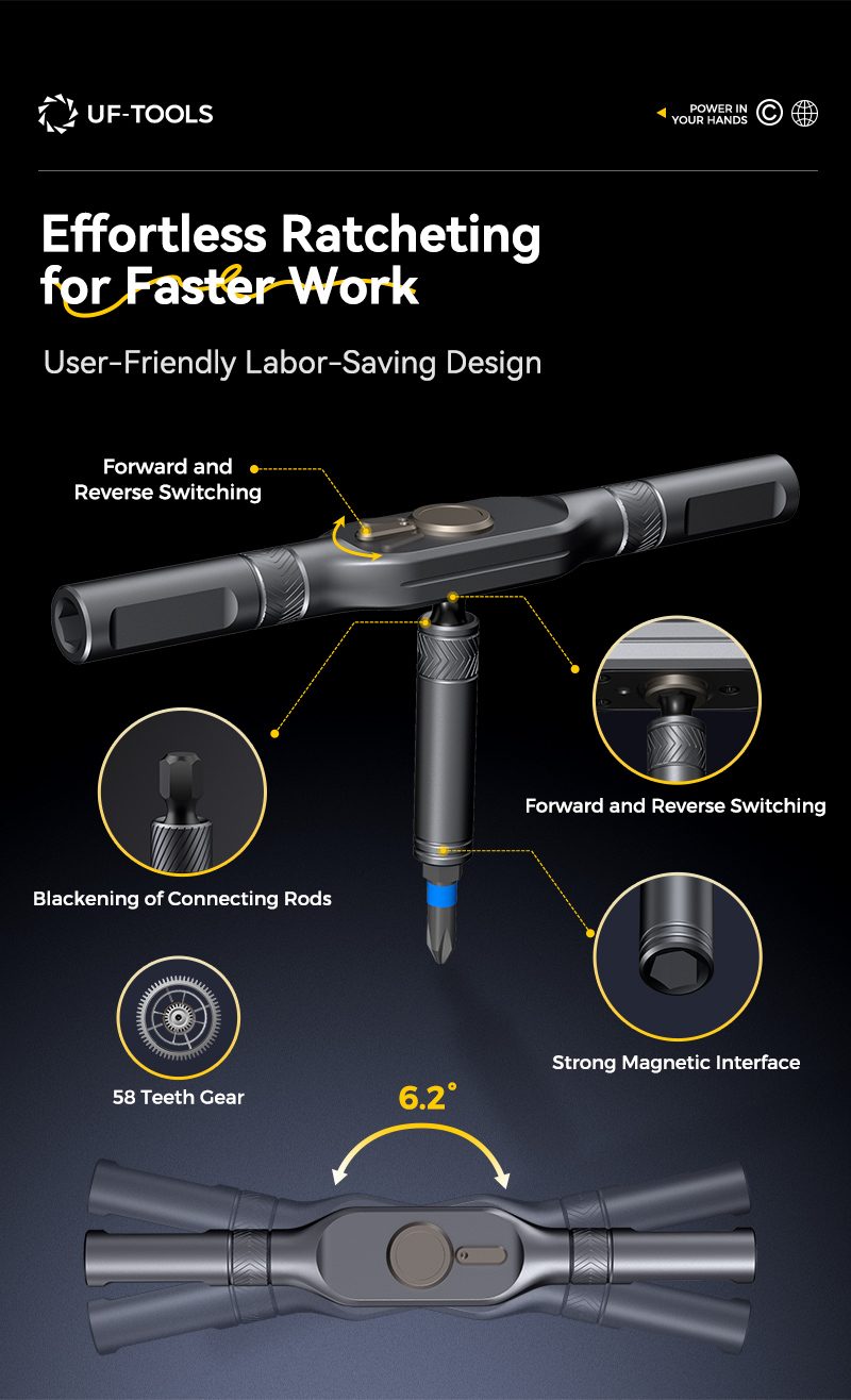 UF-840105 71-in-1 ratchet screwdriver set detail 04