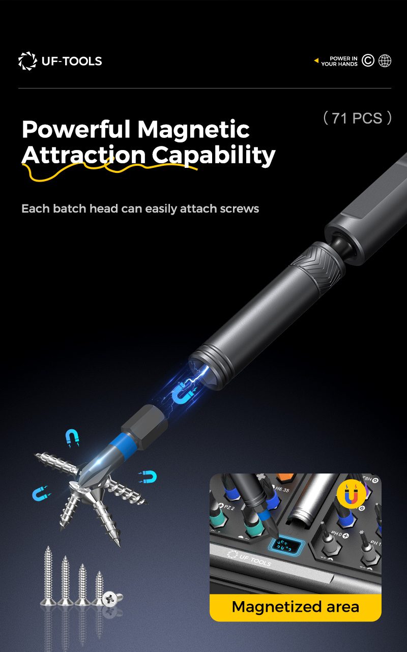 UF-840105 71-in-1 ratchet screwdriver set detail 06