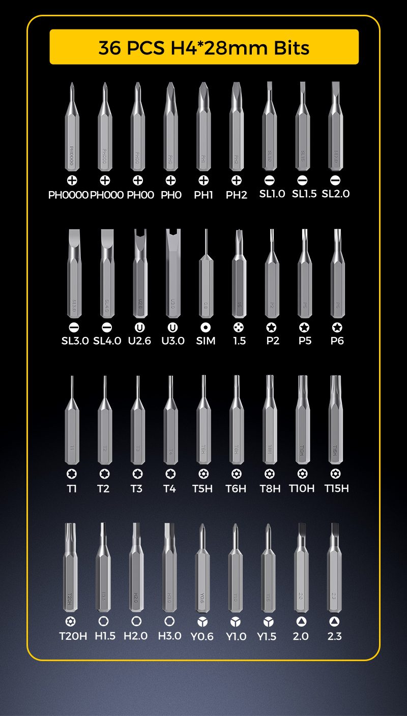 UF-840105 71-in-1 ratchet screwdriver set detail 09