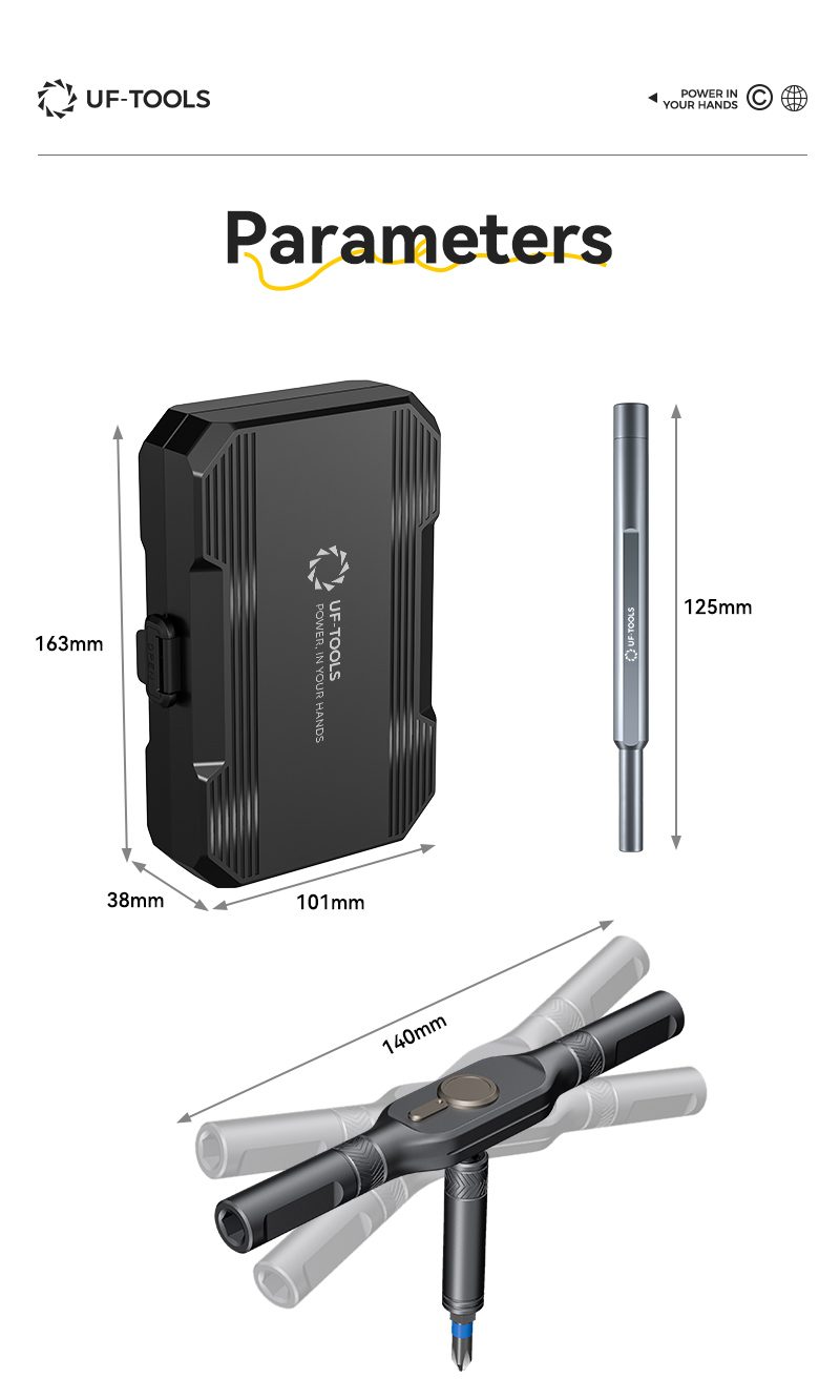 UF-840105 71-in-1 ratchet screwdriver set detail 10